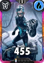 Carte saison 2 Mantris Exclusive Matricial Guard standard rang 1 animation de niveau 1 element Eau cross the ages