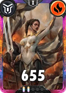 Carte saison 2 Mantris Exclusive Nyopé Alternative rang 5 Grade C animation de niveau 1 element Feu cross the ages