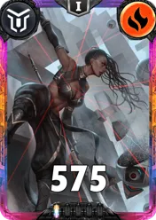 Carte saison 2 Mantris Exclusive Nyopé standard rang 1 animation de niveau 1 element Feu cross the ages