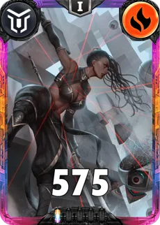 Carte saison 2 Mantris Exclusive Nyopé standard rang 1 animation de niveau 1 element Feu cross the ages
