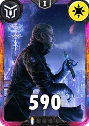 Carte saison 2 Mantris Exclusive The Ordinator standard rang 1 animation de niveau 1 element Lumière cross the ages