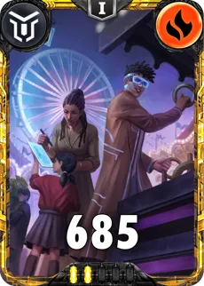 Carte saison 2 mantris Mythique Hassan et Nyopé alternative combo rang 5 grace C animation de niveau 1 element Feu
