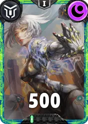Carte saison 2 mantris peu commune Heyla standard rang 1 animation de niveau 1 element Ténèbre cross the ages