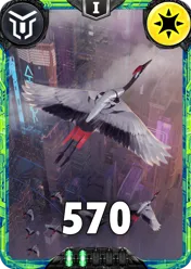 Carte saison 2 mantris peu commune Meca Bird alternative rang 5 grade C animation de niveau 1 element Lumière cross the ages