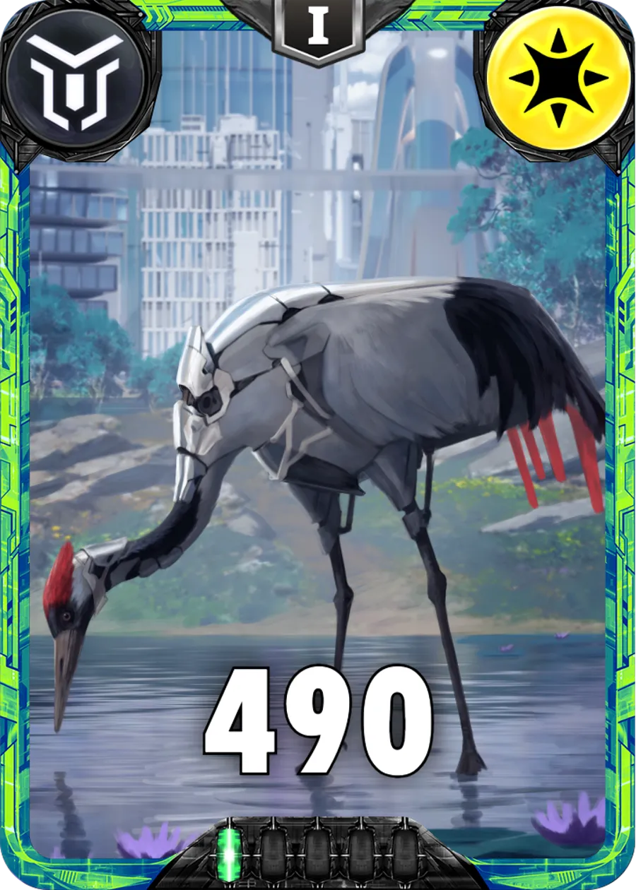 Carte saison 2 mantris peu commune Meca Bird standard rang 1 animation de niveau 1 element Lumière cross the ages