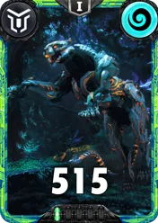 Carte saison 2 mantris peu commune Tiger Robot standard rang 1 animation de niveau 1 element Air cross the ages
