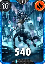 Carte saison 2 mantris rare Erika standard rang 1 animation de niveau 1 element Feu cross the ages