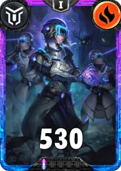 Carte saison 2 Mantris Spéciale Rare Division VII standard rang 1 animation de niveau 1 element Feu cross the ages