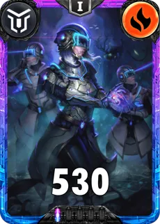 Carte saison 2 Mantris Spéciale Rare Division VII standard rang 1 animation de niveau 1 element Feu cross the ages