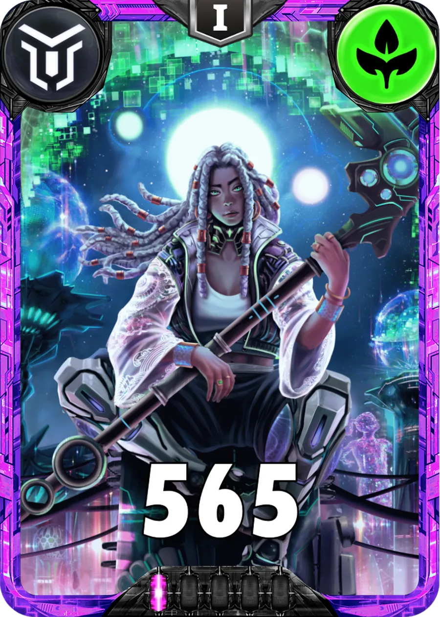 Carte saison 2 mantris ultra rare Eli'jah standard rang 1 animation de niveau 1 element Vie cross the ages