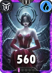 Carte saison 2 mantris ultra rare Lyah standard rang 1 animation de niveau 1 element Eau cross the ages