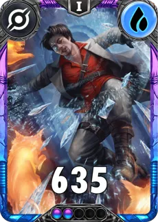 Carte saison 3 Rift Spéciale Rare Jordi Chin Alternative rang 5 Grade C animation de niveau 1 element Eau cross the ages