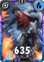 Carte saison 3 Rift Spéciale Rare Jordi Chin Alternative rang 5 Grade C animation de niveau 1 element Eau cross the ages
