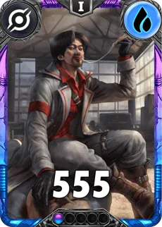 Carte saison 3 Rift Spéciale Rare Jordi Chin standard rang 1 animation de niveau 1 element Eau cross the ages