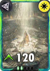 Carte Terrain saison 1 arkhante peu commune Nepthys alternative rang 5 grade C animation de niveau 1 element Lumière