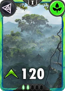 Carte Terrain saison 1 arkhante peu commune Orcunion alternative rang 5 grade C animation de niveau 1 element Vie