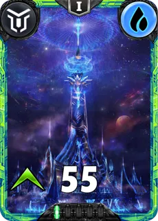 Carte Terrain saison 2 mantris peu commune The Noria Tower standard rang 1 animation de niveau 1 element Eau cross the ages